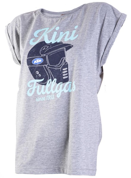 Kini Girls Retro Helmet Tee Heather Grey