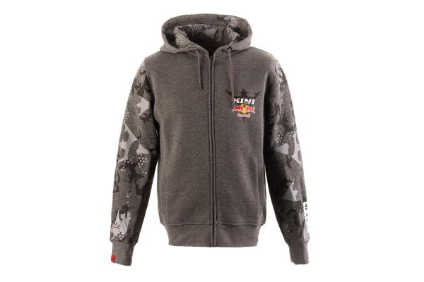 KINI Red Bull Urban Camo Zip Hoodie - Dark Grey